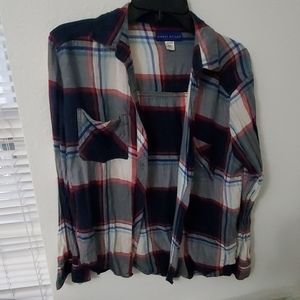 Buttoned down plaid flannel